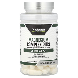 Probase Nutrition, Magnesium Complex Plus, Magnesium-Komplex, 60 Kapseln