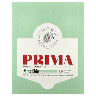 Prima, Ancestral Protein Bar, Nane Cipsi, 7 Bar, Her Biri 57 g (2 oz)