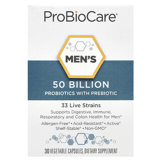 ProBioCare, Probiotikumok férfiaknak prebiotikummal, 50 milliárd, 30 növényi kapszula