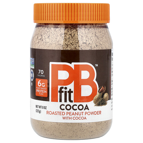 Pbfit Roasted Peanut Powder with Cocoa, 8 oz (227 g)