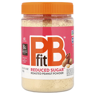PBfit, Prášek z pražených arašídů se sníženým obsahem cukru, 368 g (13 oz)