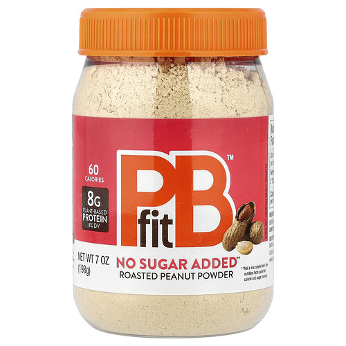 Pbfit Roasted Peanut Powder, No Sugar Added, 7 oz (198 g)
