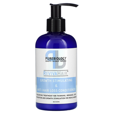 Купить Pure Biology RevivaHair, кондиционер для стимуляции роста волос и против выпадения волос, 240 мл (8 унций)