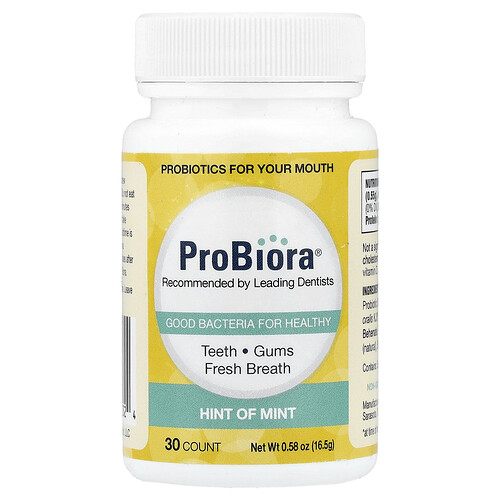 Probiora Dental Probiotics, Hint of Mint, 30 Tablets