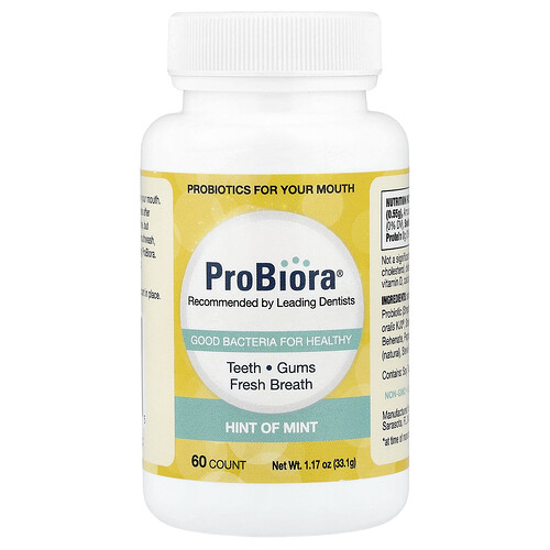 Probiora Dental Probiotics, Hint of Mint, 60 Tablets