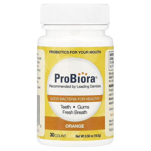 Probiora Dental Probiotics, Orange, 30 Tablets