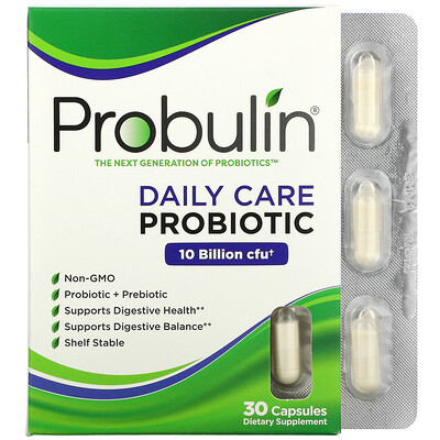 Probulin Daily Care, Probiotic, 10 Billion CFU, 30 Capsules