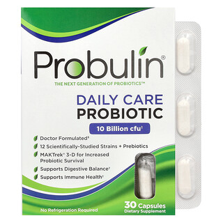 Probulin, 데일리 케어 프로바이오틱, 100억CFU, 캡슐 30정