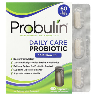 Probulin, Daily Care Probiotic, 60 Capsules
