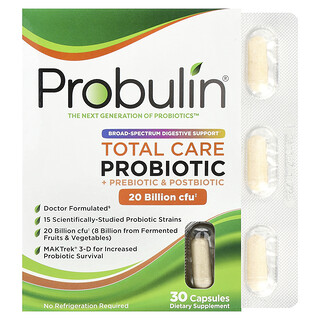 Probulin, Total Care probiotik, 20 milijardi CFU, 30 kapsula