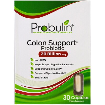 Probulin Поддержка толстого кишечника, пробиотик, 30 капсул