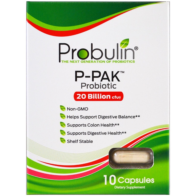 Probulin, P-Pak, Probiotic , 10 Capsules - iHerb.com