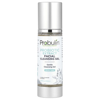 Probulin, Probiotic Extract Facial Cleansing Gel, Lavender & Citrus, 3.38 fl oz (100 ml)