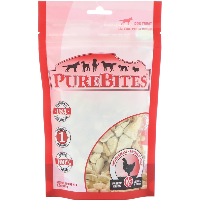 Pure Bites, Freeze Dried, Dog Treats, Chicken Breast , 3.0 oz (85 g