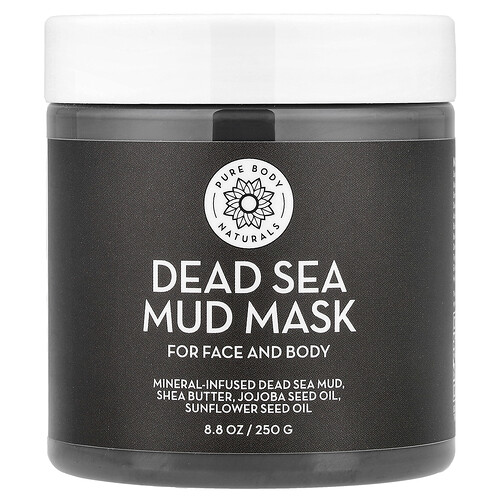 Pure Body Naturals Dead Sea Mud Beauty Mask, 8.8 oz (250 g)