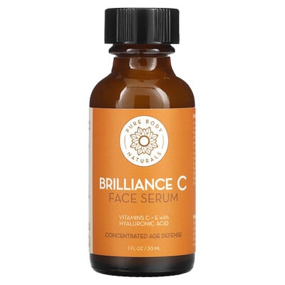 Pure Body Naturals BrillianceC, сыворотка для лица, 30мл (1жидк. унция)