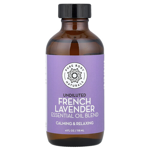 Pure Body Naturals, Essential Oil Blend, French Lavender, 4 fl oz (118 ml)