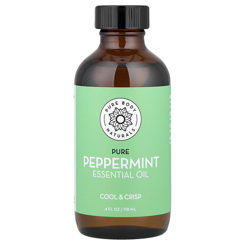 Pure Body Naturals, Essential Oil, Pure Peppermint, 4 fl oz (118 ml)