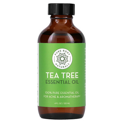 Pure Body Naturals Эфирное масло чайного дерева, 120 мл (4 жидк. Унции)