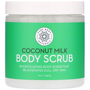 Отзывы о Pure Body Naturals, Coconut Milk Body Scrub, 12 oz (340 g)