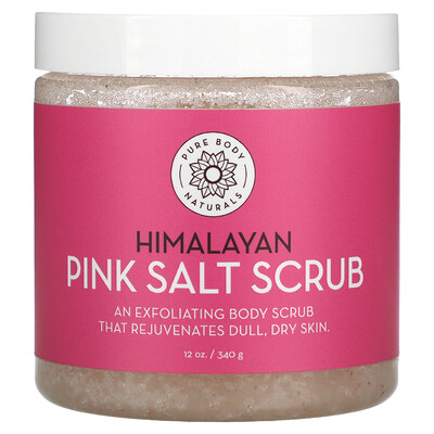 Pure Body Naturals скраб с гималайской розовой солью, 340 г (12 унций)