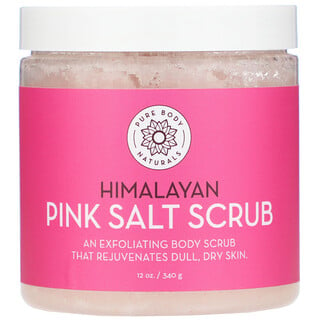 Pure Body Naturals, Exfoliante con sal rosa del Himalaya, 340 g (12 oz)