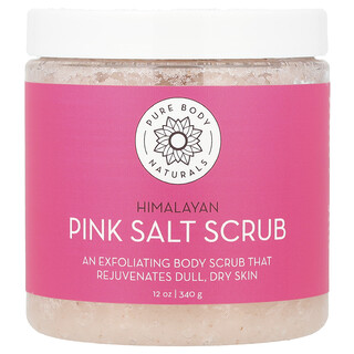 Pure Body Naturals, Himalájský růžový solný peeling, 340 g