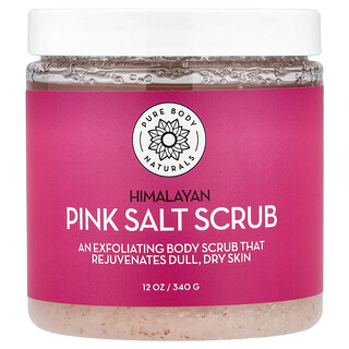 Pure Body Naturals, Gommage au sel rose de l'Himalaya, 340 g