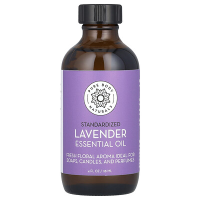 Pure Body Naturals, Aceite esencial, Lavanda, 118 ml (4 oz. líq.)