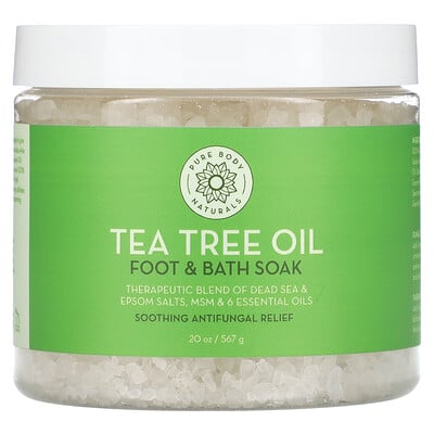 Купить Pure Body Naturals Масло чайного дерева для ног и ванн, 567 г (20 унций)