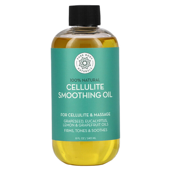 Pure Body Naturals, Cellulite Smoothing Oil, 8 fl oz (240 ml)