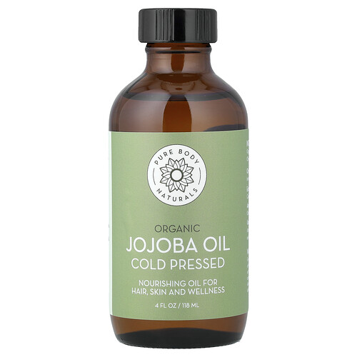 Pure Body Naturals, Pure Organic Jojoba Oil, 4 fl oz (120 ml)