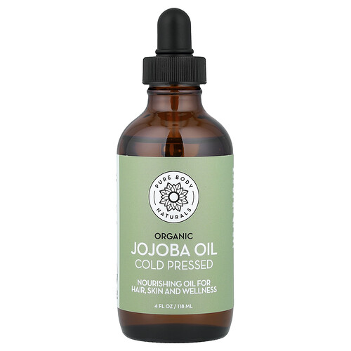 Pure Body Naturals, Pure Organic Jojoba Oil, 4 fl oz (120 ml)