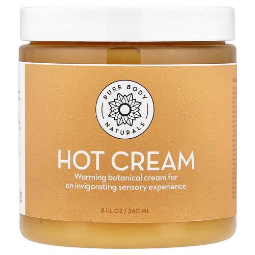 Pure Body Naturals, Hot Cream, 8 fl oz (260 ml)