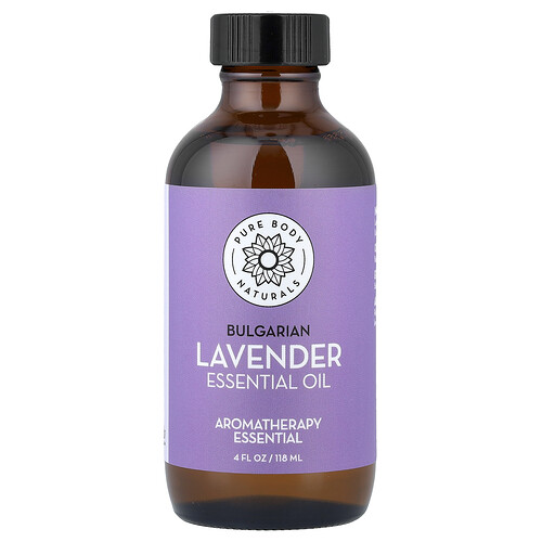 Pure Body Naturals Essential Oil, Bulgarian Lavender, 4 fl oz (118 ml)