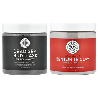 Pure Body Naturals, Dúo de mascarillas de belleza, Set de 2 piezas