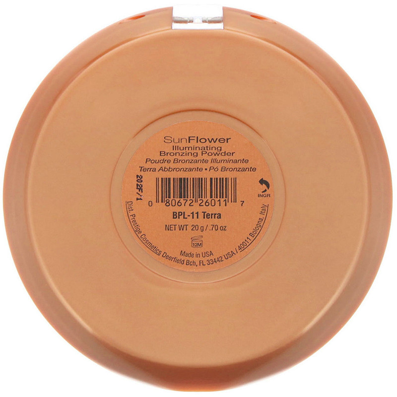 prestige cosmetics, sunflower, illuminating bronzing powder