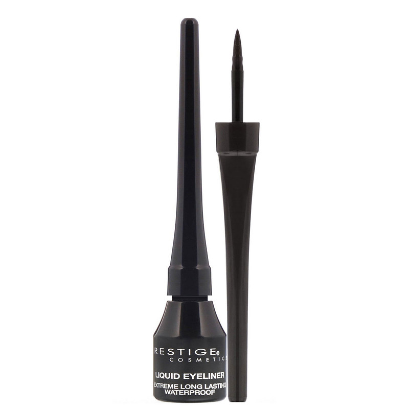 Prestige Cosmetics, Liquid Eyeliner, Black, 0.1 fl oz (3 ml) iHerb