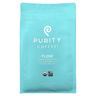 Purity Coffee, Flow, Whole Bean, Medium Roast, 12 oz (340 g)