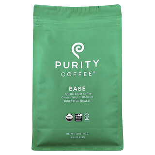 Purity Coffee, Ease, цілі боби, темне обсмажування, 340 г (12 унцій)