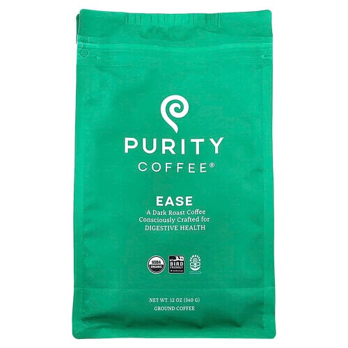 Purity Coffee Ease, Ground, Dark Roast, 12 oz (340 g)