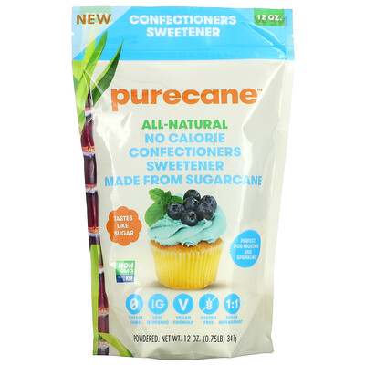 

Purecane, No Calorie Confectioners Sweetener, 12 oz (341 g)