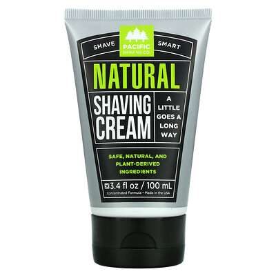 

Pacific Shaving Company, Natural Shaving Cream, 3.4 fl oz (100 ml)