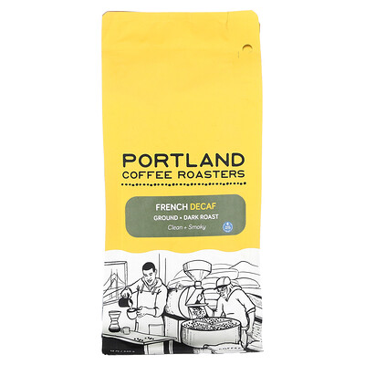Купить Portland Coffee Roasters French Decaf, молотый, темная обжарка, 340 г (12 унций)