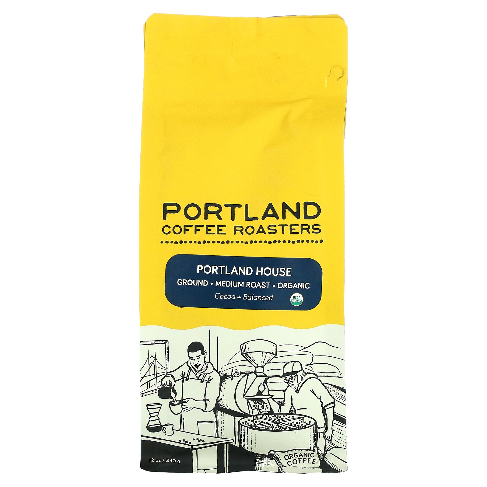 売れ筋アイテムラン Portland Coffee Roasters Organic Ground Medium Roast g oz 12 House 人気海外一番 340