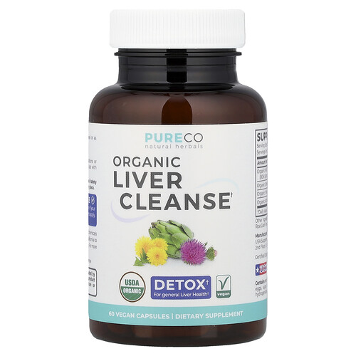 Pure Co., Bio-Leberreinigung, 60 vegane Kapseln