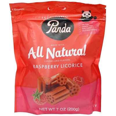 Panda Licorice 全天然覆盆子甘草,7 盎司(200 克)