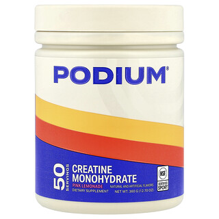 Podium Nutrition, 一水肌酸，粉色檸檬水味，12.7 盎司（360 克）