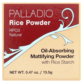 Palladio, Rice Powder, RPO3 Natural, 0.47 oz (13.5 g)