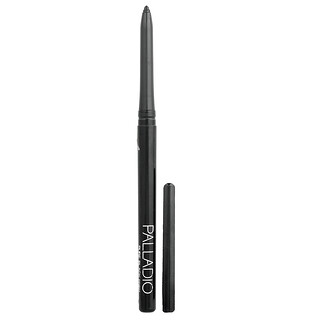 Palladio, Intrekbare waterdichte eyeliner, puur zwart PRE01, 0.01 oz (0.28 g)